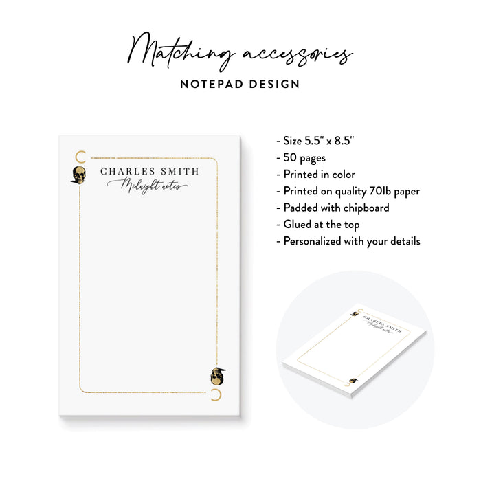 Casino Night Birthday Party Invitation with Skull Playing Card Design