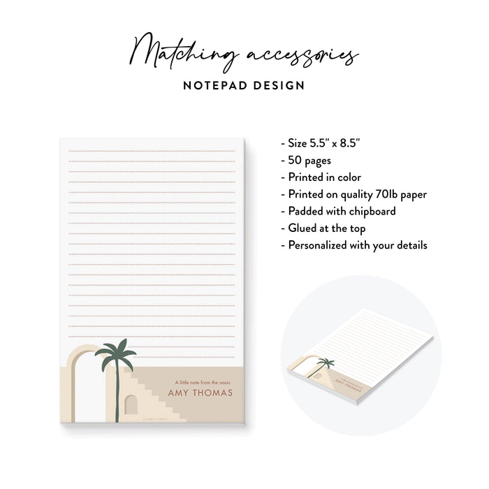 Boho Bridal Shower Invitation with Desert Palm Tree
