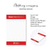 elegant 2026 new year party favor notepad in red and gold design