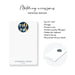 elegant 2026 blue and gold new year party notepad
