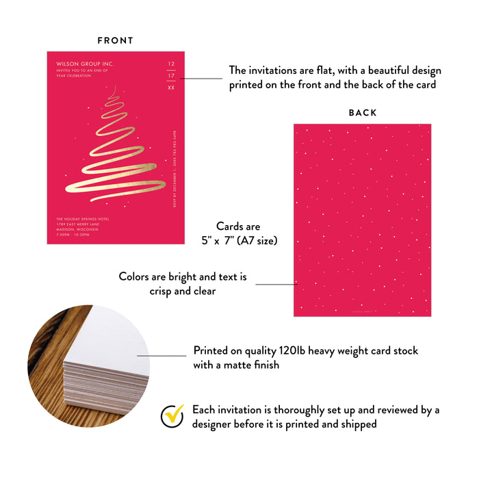 Corporate Holiday Party Invitation Christmas Celebration