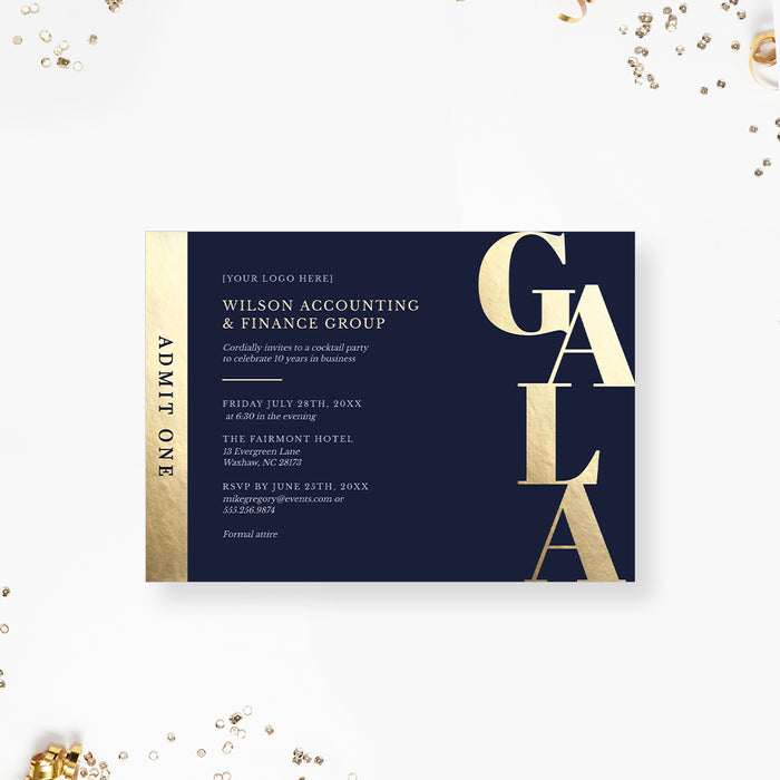 Gala Event Printable Invite Digital Download, Business Fundraiser Sponsorship Template, Benefit Dinner Invitation, Program Event Flyer