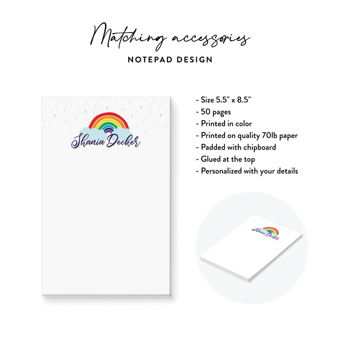 Rainbow Birthday Invitation Kids Colorful Party Invite