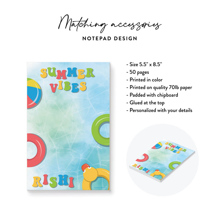 Kids Pool Party Birthday Invitation Summer Swim Party Invite