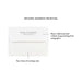 White envelope with black return address printing on a white background