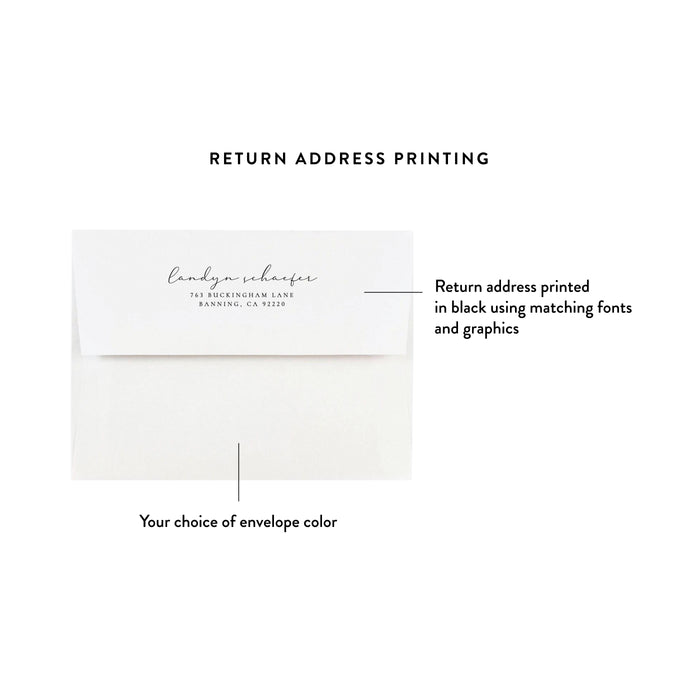 Personalized Wedding Photo Invitation Elegant Gold Typography