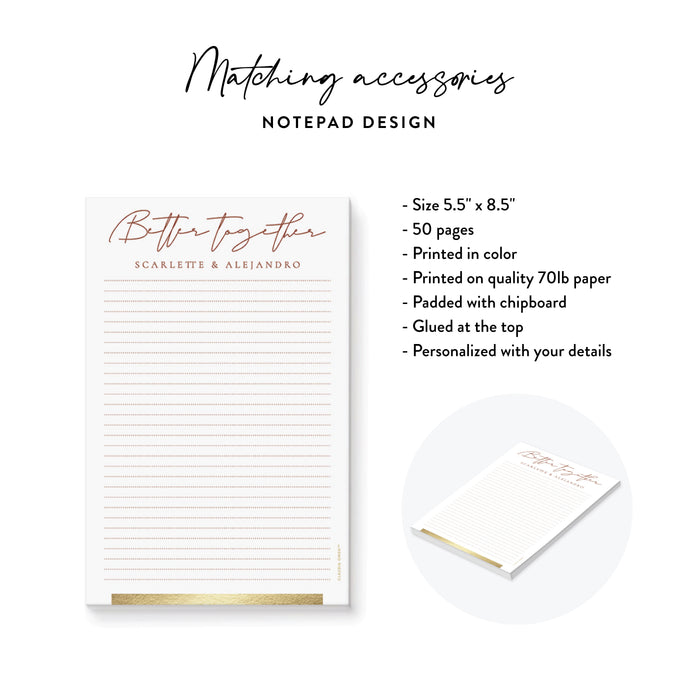 Terracotta Wedding Invitation Elegant Fall Design