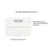 White envelope with printed return address on a white background