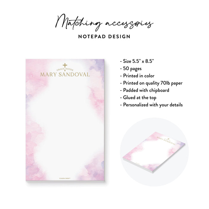 Pink Watercolor Baptism Invitation Christening Celebration