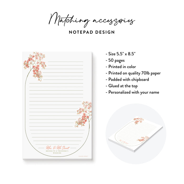 Blush Floral Wedding Invitation Elegant Spring Romance
