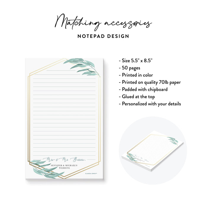 Elegant Eucalyptus Wedding Invitation Botanical Greenery Design