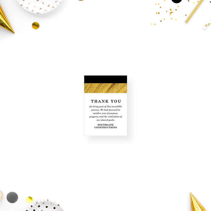 Black and Gold Invitation Card for Annual Gala Party, Business Gala Night Invites, Company Awards Invitation, Corporate Event Party