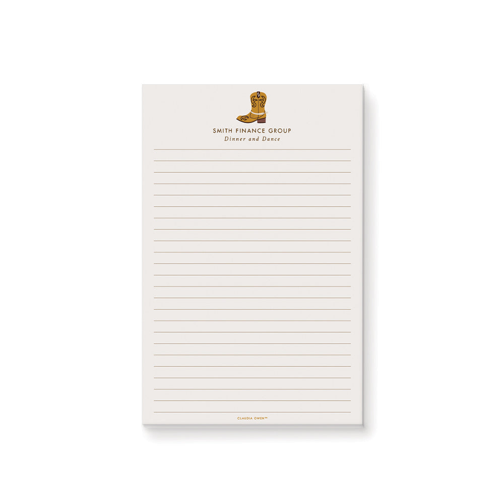 Cowboy To-Do List Notepad, Personalized Western Notepad Stationery, Wi