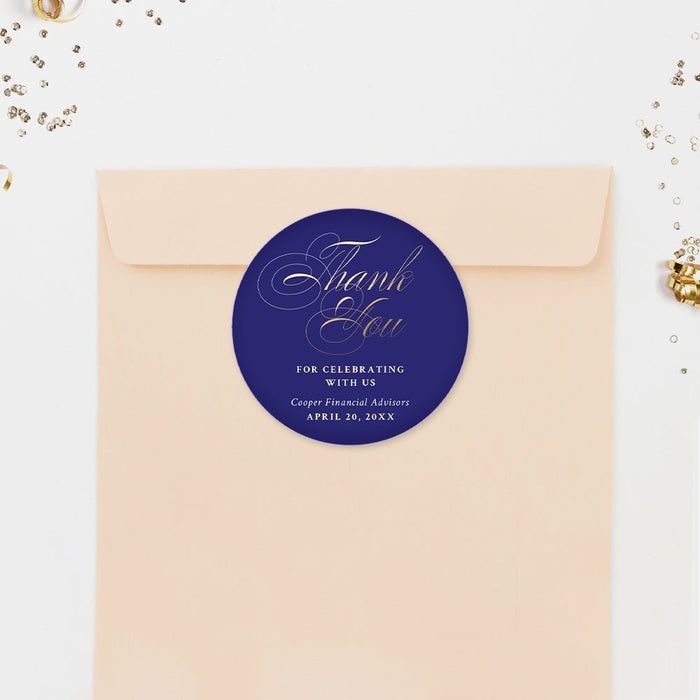 Annual Fundraising Gala Invitation in Gold and Royal Blue, A Night to Remember