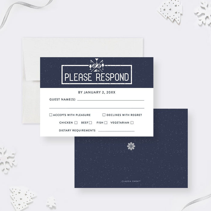 Après La Fête Invitation Card, Continue the Festivities with a Winter-Themed Post-Holiday Party