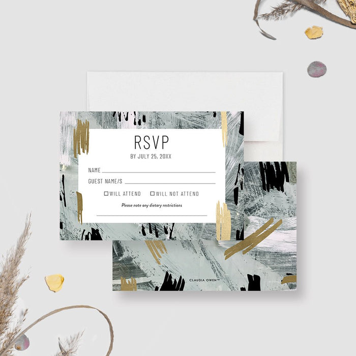 Annual Networking Event Party Invitation Cards with Abstract Flair, Artistic Business Dinner Invites