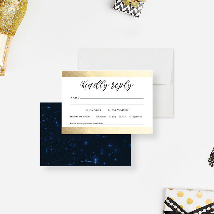 Personalized Starry Night Graduation Invitation Class of 2026