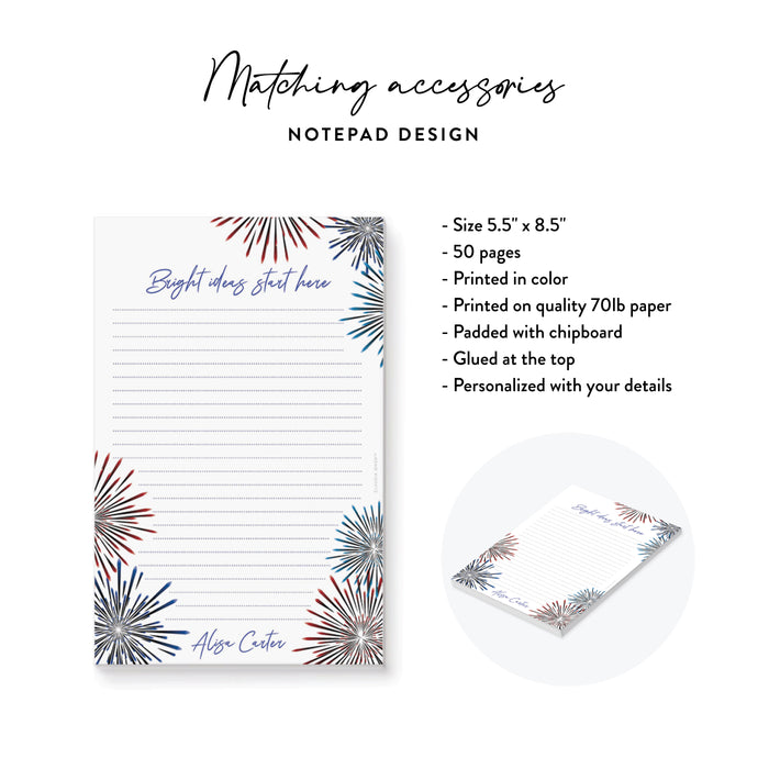 Fourth of July Party Invitation Fireworks Design