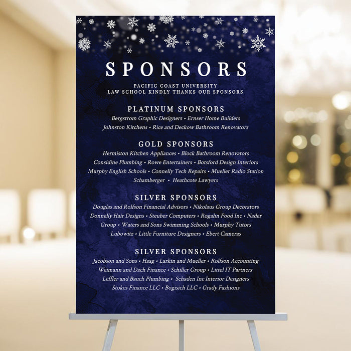 Winter Wonderland Gala Party Invitation Template, Sponsorship Form Digital Download, Event Program Template Bundle