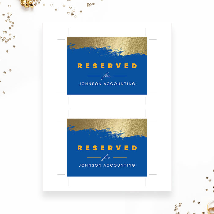 Gala Invitation Set in Blue and Gold, Business Sponsorship Form Digital Download, Event Program with RSVP Form, Save the Date