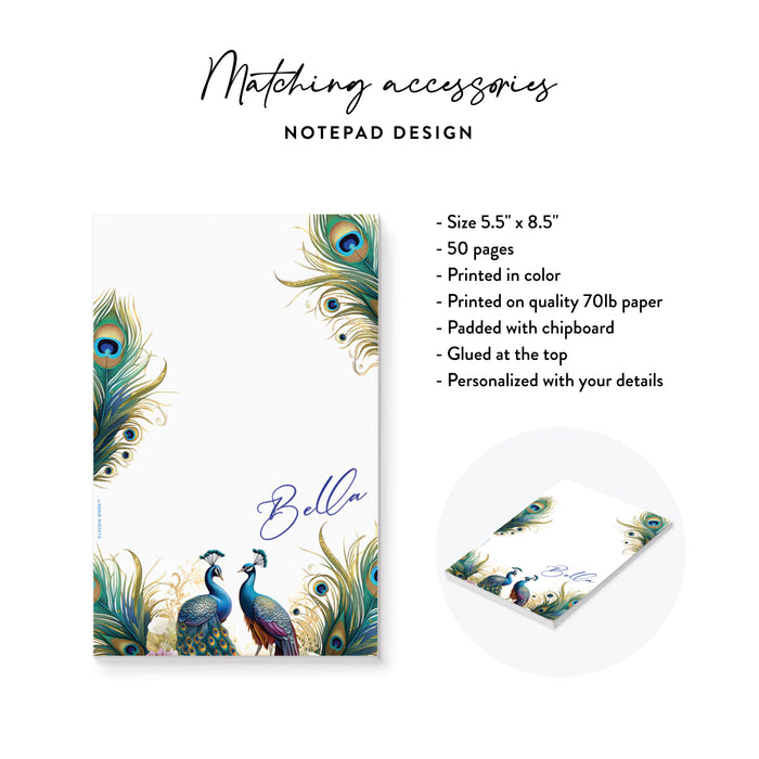 Elegant Peacock Graduation Party Invitation