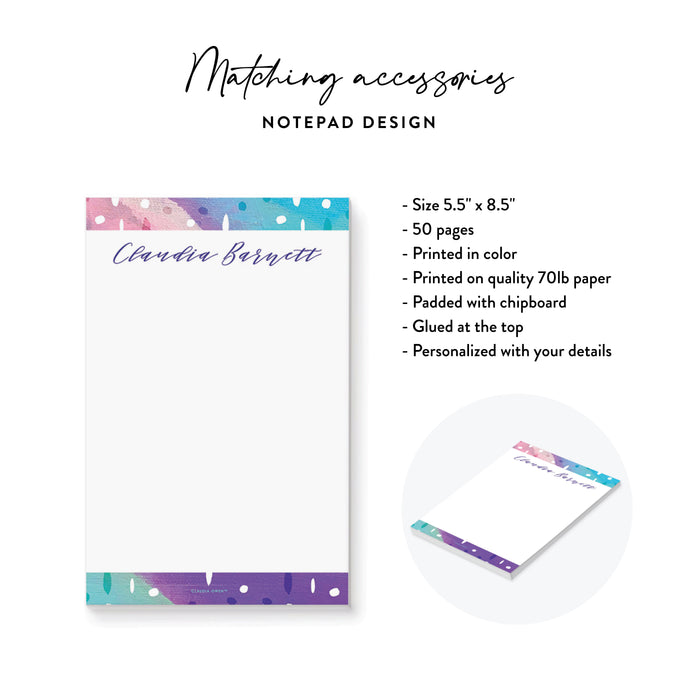 Colorful Birthday Invitation Abstract Paint Girls Party Invite