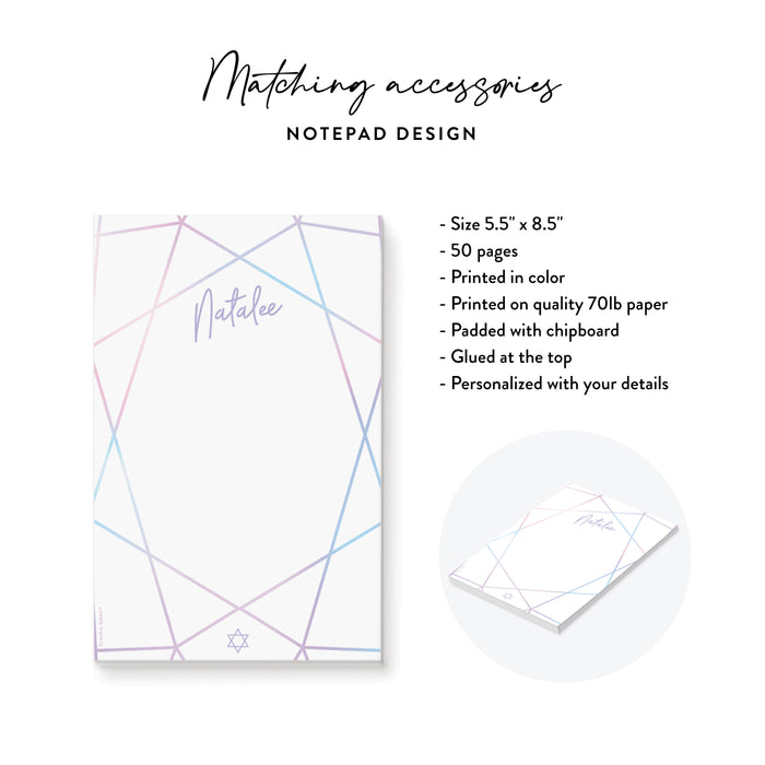 Pastel Bat Mitzvah Invitation Elegant Jewish Celebration Card