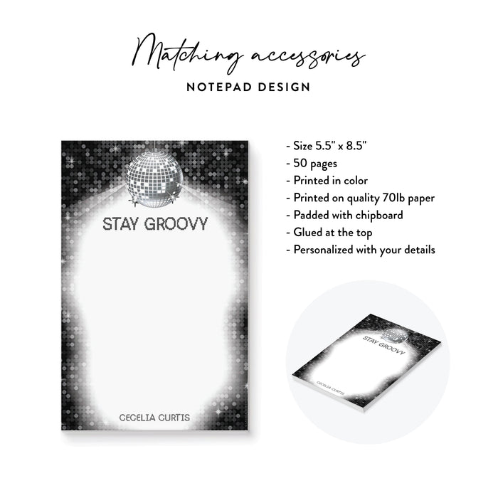 Modern Disco Ball Bar Mitzvah Invitation Black Silver Party Invite