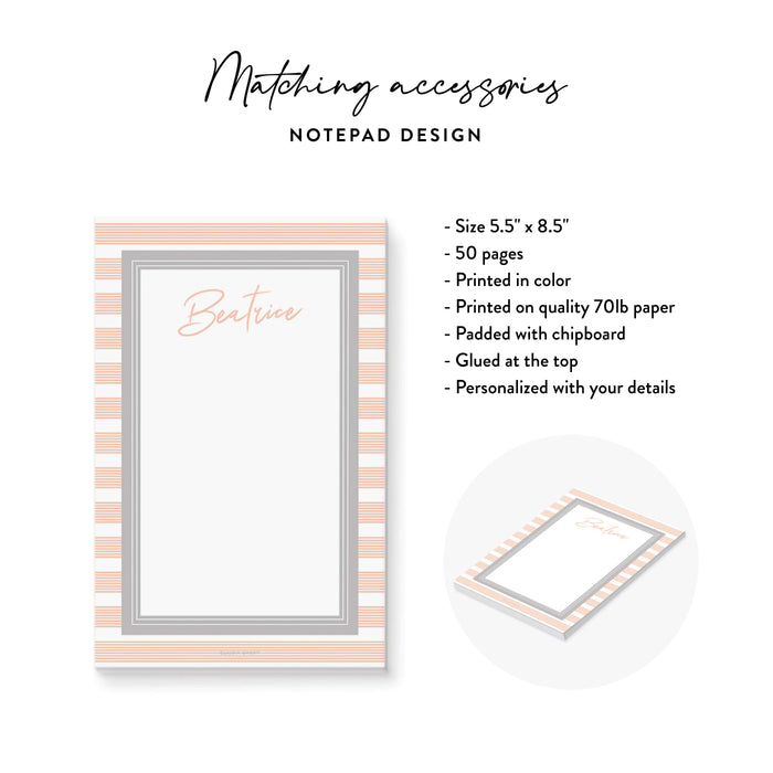 Thirty Birthday Party Invitation Card in Peach and White, Modern Invites for 30th 40th 50th 60th 70th 80th 90th Birthday Celebration