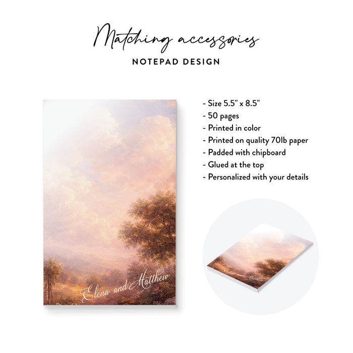 Personalized Romantic Vintage Oil Painting Wedding Invitation