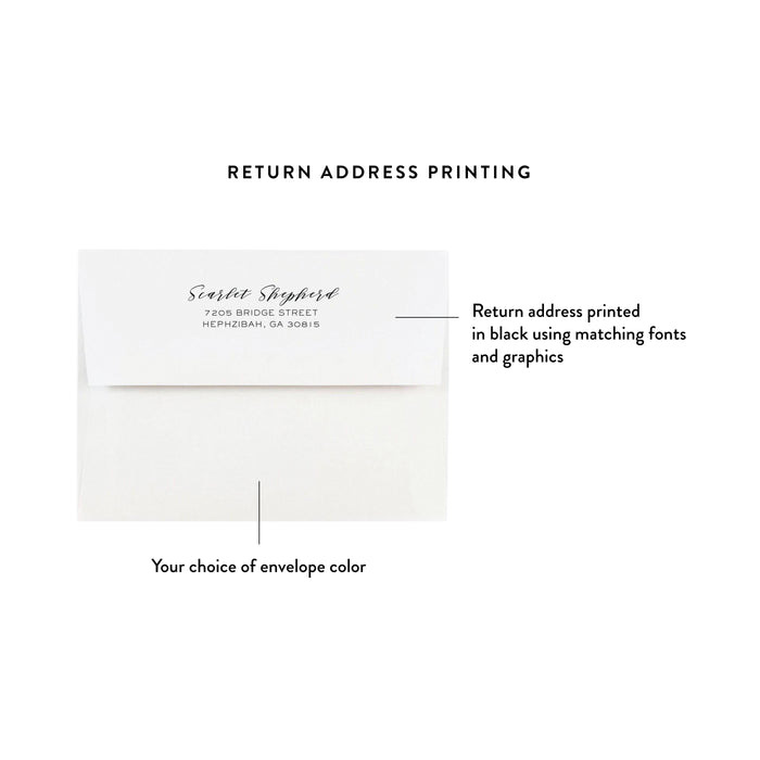 Personalized Watercolor Forest Garden Wedding Invitation