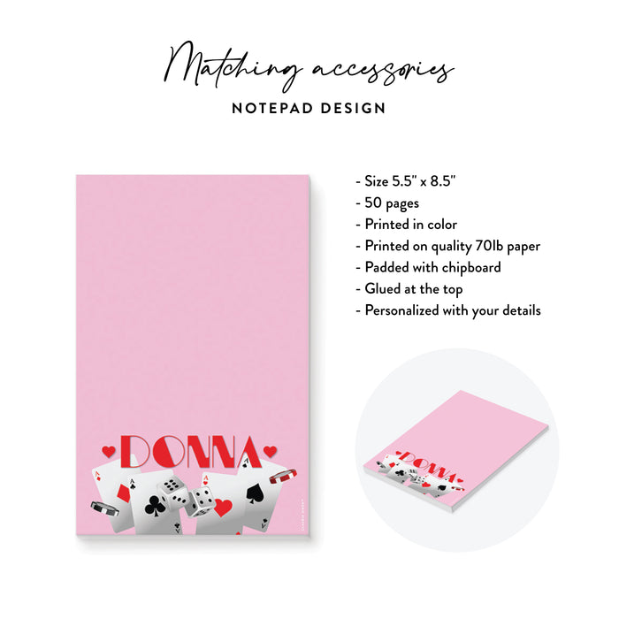 Personalized Lucky in Love Casino Bachelorette Party Invitation