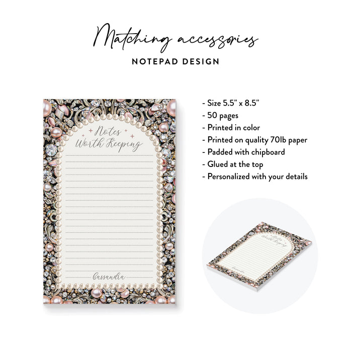 Personalized Diamonds and Pearls Birthday Party Invitation for Women