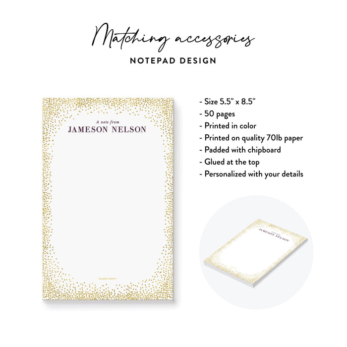 Personalized Gala Invitation Purple and Gold Elegant Event Card