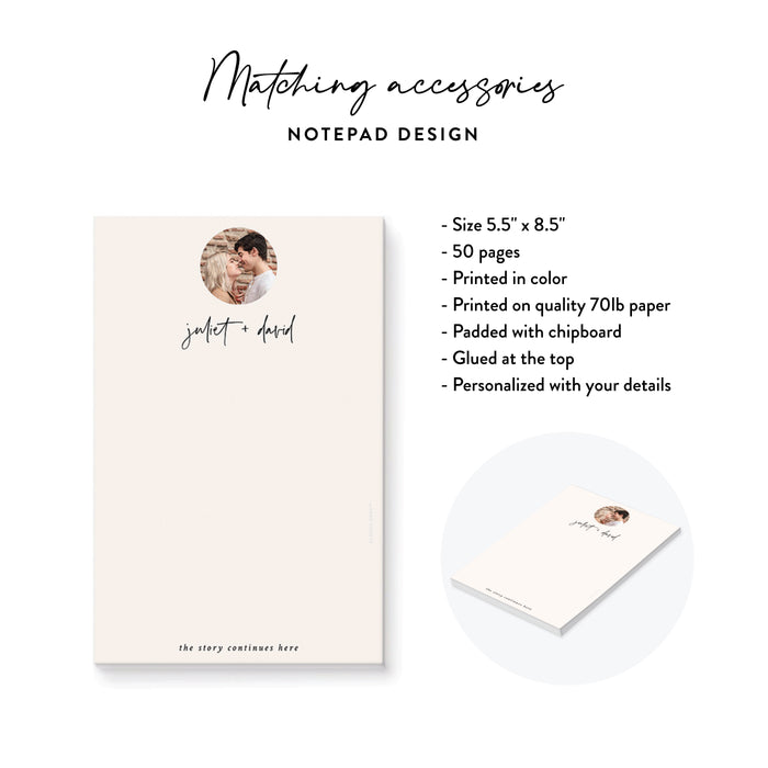 Minimalist Beige Wedding Invitation with Modern Script