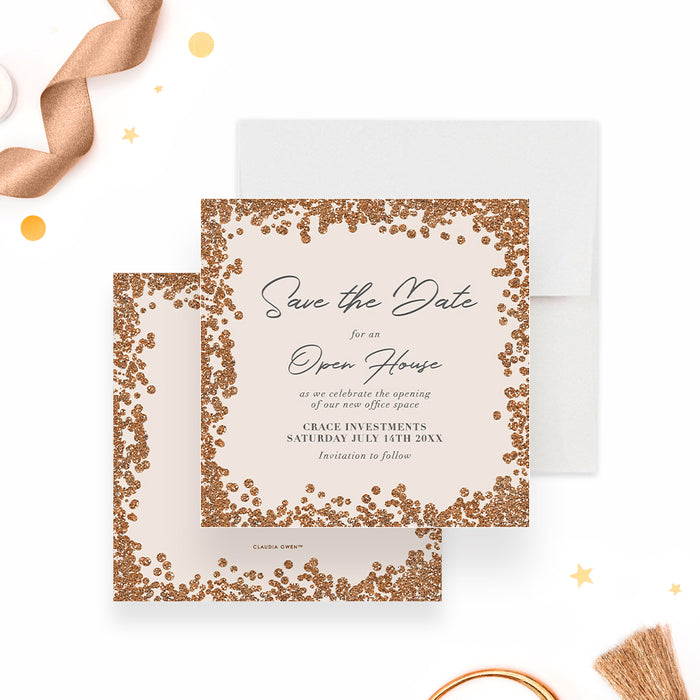 Elegant Open House Party Invitation for Business Event, Invitation for Office Open House Celebration