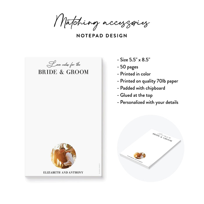 Personalized Photo Wedding Invitation Modern Romantic Design