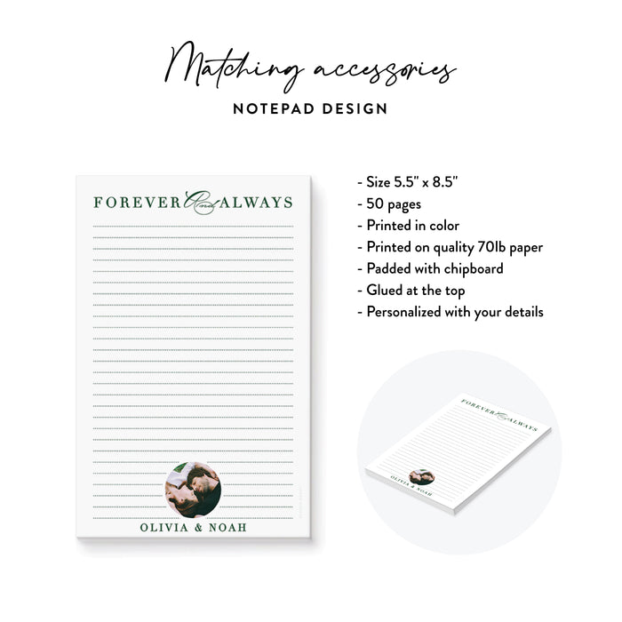 Wedding Rehearsal Dinner Invitation with Photo Personalized