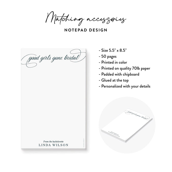 Elegant Bachelorette Party Invitation Dark Marble Design