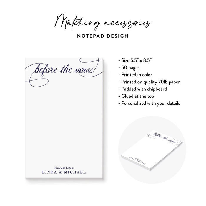 Navy Blue Rehearsal Dinner Invitation Elegant Pre Wedding Card