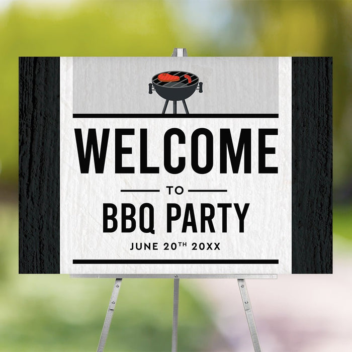 BBQ Party Invitation Card, Summer Barbeque Birthday Invitations, Backyard BBQ Invites for House Party, Grill and Chill Outdoor Barbeque Grill Invitation