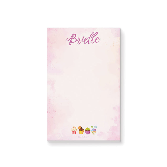 Cupcake Notepads, Cute Cupcake Stationery, Personalized Gifts for Girls