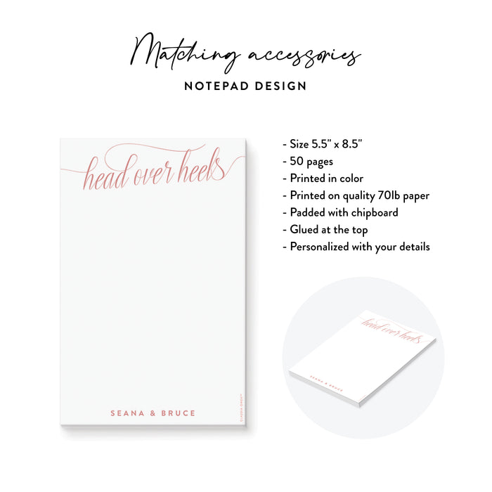 Head Over Heels Engagement Invitation Romantic Blush Party Invite