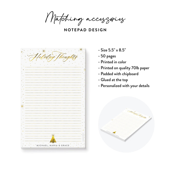 Elegant Christmas Party Invitation Gold Holiday Invite