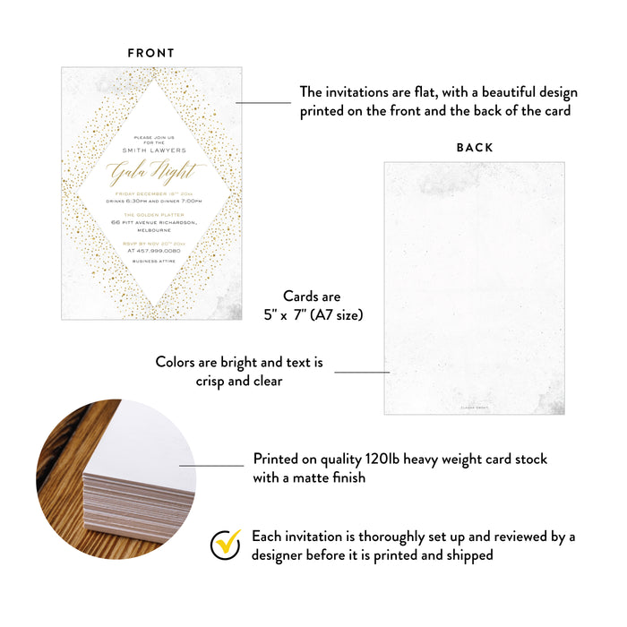 Business Gala Invitation Elegant Corporate Event Invite
