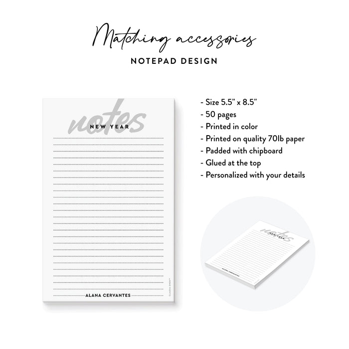 New Year Party Invitation Black Elegant Holiday Event Invite