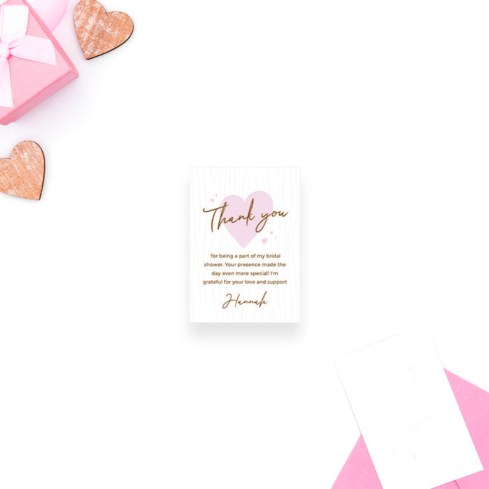 Cute Bridal Shower Invitation with Pink Hearts, Bride To Be Invitation Card, Couple Shower Invites, Romantic Bridal Shower Invitations