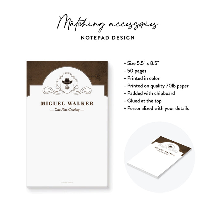 Cowboy Gentlemen’s Night Invitation Rustic Vintage Bachelor Party