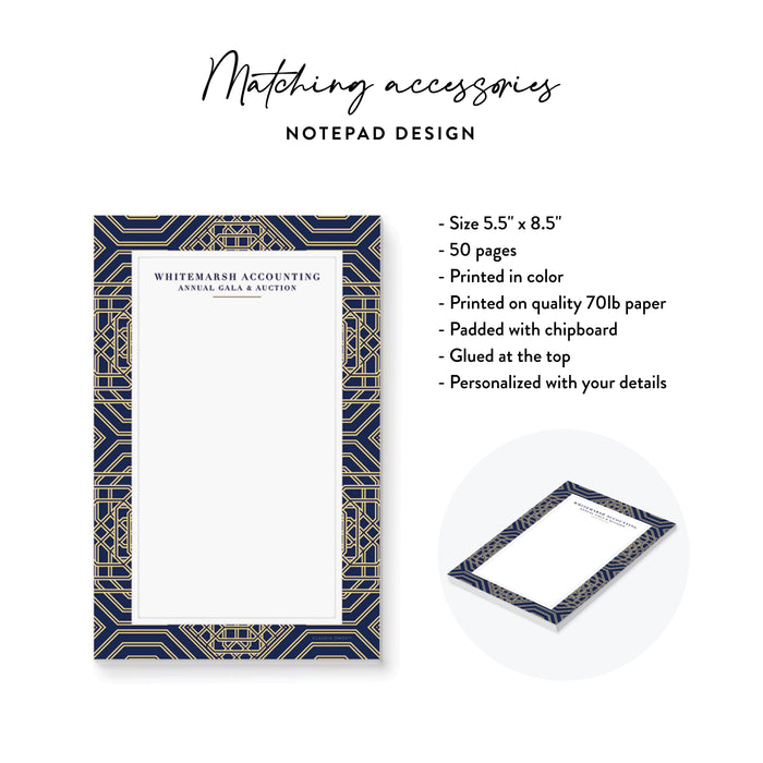 Business Gala Invitation Elegant Charity Auction Card