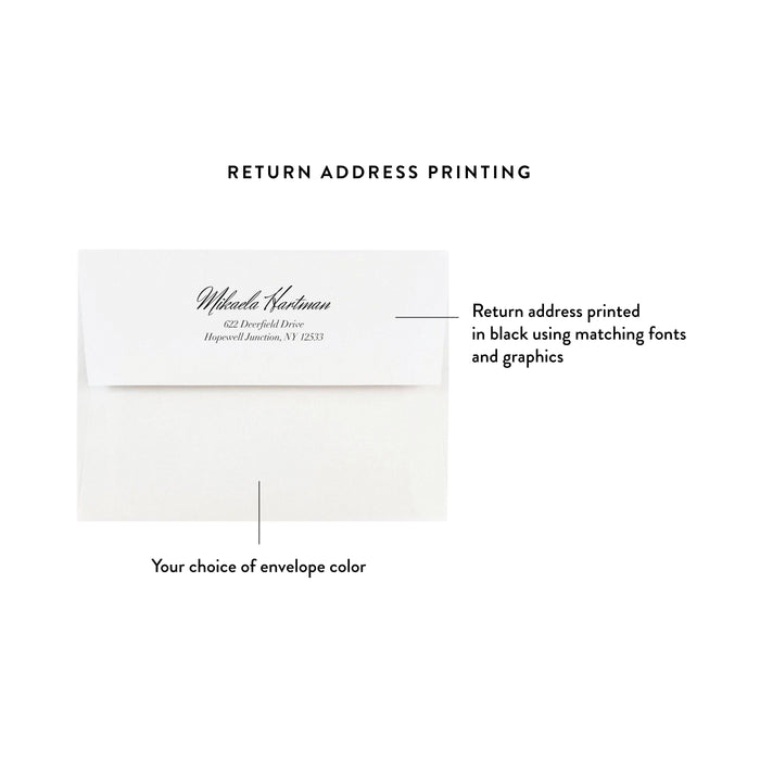 Personalized Gold Grapevine Vineyard Wedding Invitation